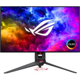 Monitor ASUS PG27AQDM - 27"/2560x1440 (QHD)/240Hz/OLED (Organic Light Emitting Diode)/FreeSync/HDR/0 ms/pivot/Czarny