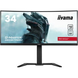 Monitor iiyama ProLite GB3467WQSU-B5 - 34"/3440x1440 (UWQHD)/165Hz/21:9/zakrzywiony/VA/FreeSync/0,4 ms/Czarny