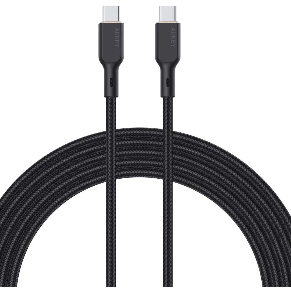 Kabel AUKEY USB-C do USB-C CB-KCC102, PD 100W, 1,8 m, Czarny | Sklep ITnes.pl, IT for BUSINESS Kabel AUKEY USB-C do USB-C CB-KCC102, PD 100W, 1,8 m, Czarny | Sklep ITnes.pl, IT for BUSINESS