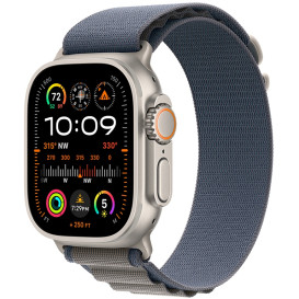 Smartwatch Apple Watch Ultra 2 - 49 mm MREQ3WB/A, GPS + Cellular tytan z opaską Alpine w kolorze niebieskim, rozm. L