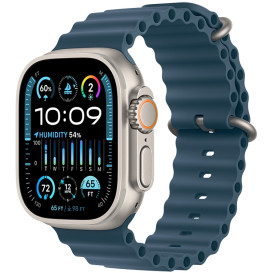 Smartwatch Apple Watch Ultra 2 MREG3WB/A - 49 mm GPS + Cellular tytan z paskiem Ocean w kolorze niebieskim