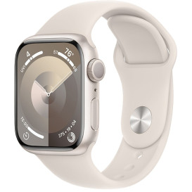 Smartwatch Apple Watch 9 MR8T3QP/A - 41mm GPS aluminium księżycowa poświata z paskiem sportowym księżycowa poświata, S|M
