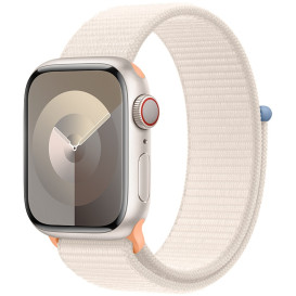 Smartwatch Apple Watch 9 MRHQ3QP/A - 41mm GPS + Cellular aluminium księżycowa poświata z opaską sportową księżycowa poświata