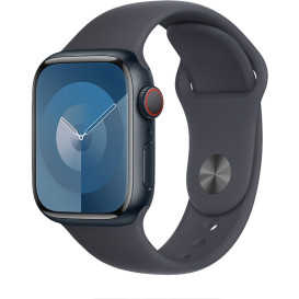 Smartwatch Apple Watch 9 MRHT3QP/A - 41mm GPS + Cellular aluminium w kolorze północy z paskiem sportowym w kolorze północy, M|L