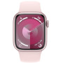 Smartwatch Apple Watch 9 MRMK3QP/A - 45mm GPS + Cellular aluminium różowy z paskiem sportowym w kolorze jasnoróżowym, S|M