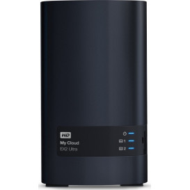 Serwer NAS WD My Cloud Expert Series WDBVBZ0080JCH-EESN - Desktop/Marvell Armada 385 1.3 GHz Dual-Core/1 GB RAM/8 TB/2 wnęki/hot-swap/2CI