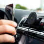 Uchwyt samochodowy z bezprzewodowym ładowaniem ZAGG Mophie Snap+ Wireless Vent Mount 401307636 - Android 15W, iOS 7,5W, Czarna