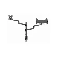 Uchwyt biurkowy do monitora Gembird MA-DA-04 - podstawka do notebooka max 17,3", uchwyt na monitor max 32", Czarny