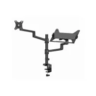 Uchwyt biurkowy do monitora Gembird MA-DA-04 - podstawka do notebooka max 17,3", uchwyt na monitor max 32", Czarny