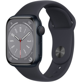 Smartwatch Apple Watch Series 8 MNP13RB/A - 45mm GPS aluminium w kolorze północy z paskiem sportowym w kolorze północy