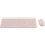 Zestaw klawiatura i mysz Logitech MK470 Slim Combo 920-011322 - US, Różowy