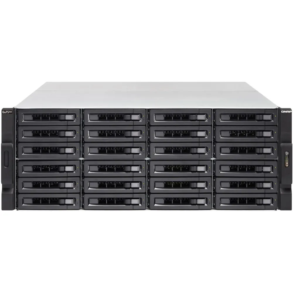Serwer NAS QNAP Rack TS-H2477XU-RP-3700X-I0H, Rack (4U), Ryzen 7 3700X, 32GB RAM, 224TB, 24 wnęk, hot-swap, 3 lata Carry-in | Sklep ITnes.pl, IT for BUSINESS