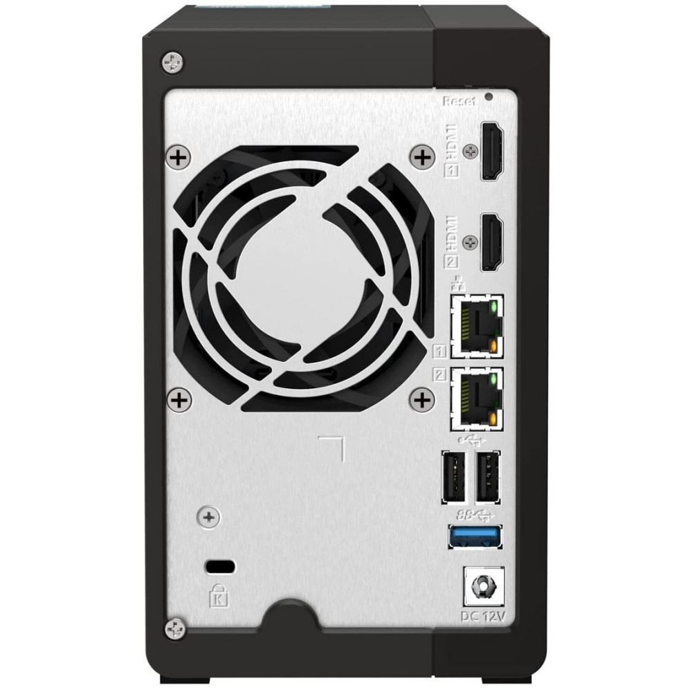 Serwer NAS QNAP Tower TS-253E-PIS - Tower/Intel Celeron J6412/8 GB RAM/36 TB/2 TB cache/2 wnęki/2 x M.2/hot-swap/3 lata DtD - zdjęcie