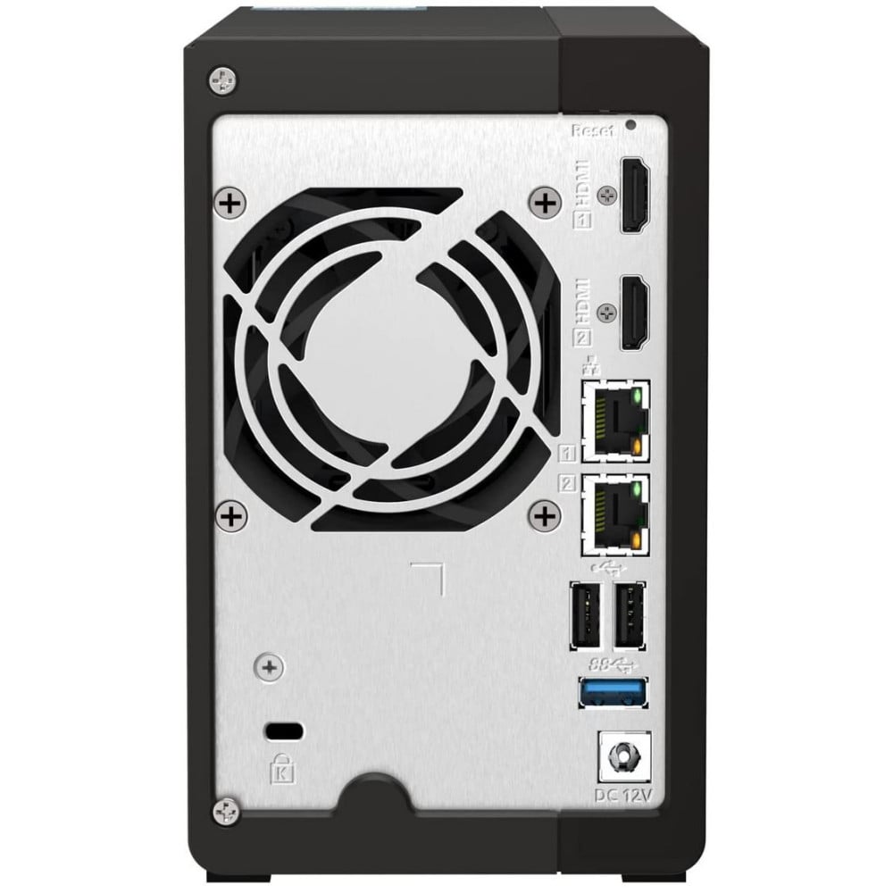 Serwer NAS QNAP Tower TS-253E-8WK - Tower/Intel Celeron J6412/8 GB RAM/20 TB/1 TB cache/2 wnęki/2 x M.2/hot-swap