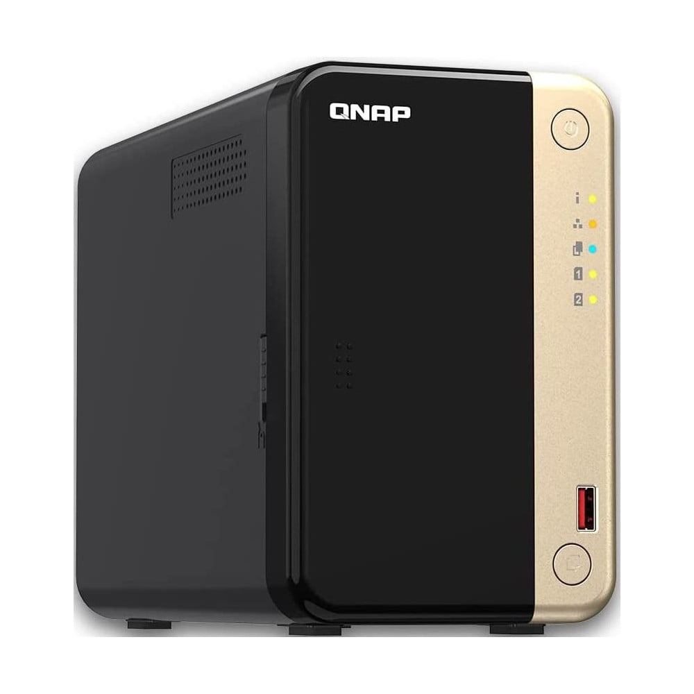 Serwer NAS QNAP Tower TS-264-U8 - Tower/Intel Celeron N5095/8 GB RAM/12 TB/1 TB cache/2 wnęki/2 x M.2/hot-swap/3 lata DtD