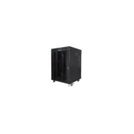 Szafa rack 19" 15U Lanberg FF01-6615-12BL, 928 x 600 x 600 mm, drzwi szklane | Sklep ITnes.pl, IT for BUSINESS