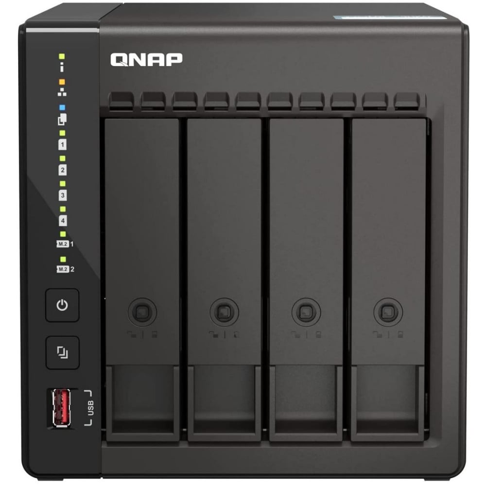 Serwer NAS QNAP Tower TS-453E-ZO - Tower/Intel Celeron J6412/8 GB RAM/44 TB/4 wnęki/2 x M.2/hot-swap