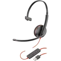 Słuchawki nauszne Plantronics Blackwire 3210 USB-A 80S01A6 - Czarne