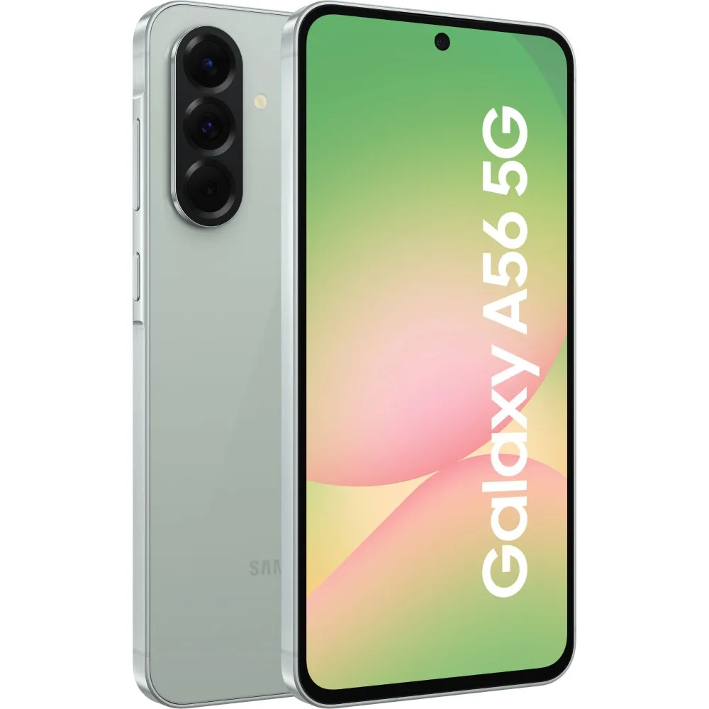Zdjęcie produktu Smartfon Samsung Galaxy A56 SM-A566BZGCEUE - Exynos 1580/6,7" 2340x1080/256GB/RAM 8GB/5G/Zielony/50+12Mpix/Android/2 lata CI