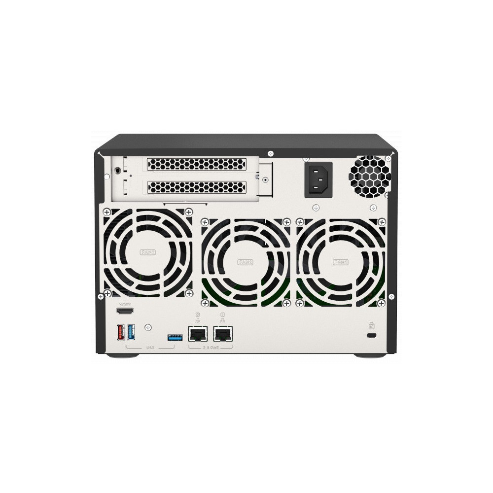 Serwer NAS QNAP Tower TVS-675-SCZK - Tower/ZhaoXin KX-U6580/32 GB RAM/6 TB/6 wnęk/2 x M.2/hot-swap/3 lata Door-to-Door - zdjęcie