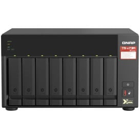 Serwer NAS QNAP Tower TS-873A-HA - Tower/AMD Ryzen V1500B/32 GB RAM/32 TB/2 TB cache/8 wnęk/2 x M.2/hot-swap