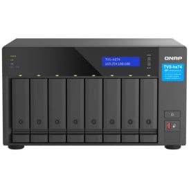 Serwer NAS QNAP Tower TVS-H874X-I9-VE - Tower/Intel Core i9/64 GB RAM/32 TB/2 TB cache/8 wnęk/2 x M.2/hot-swap