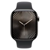 Smartwatch Apple Watch 10 MWYD3ET/A - 46 mm, GPS + Cellular, tytan w kolorze łupkowym z paskiem sportowym czarnym, S|M