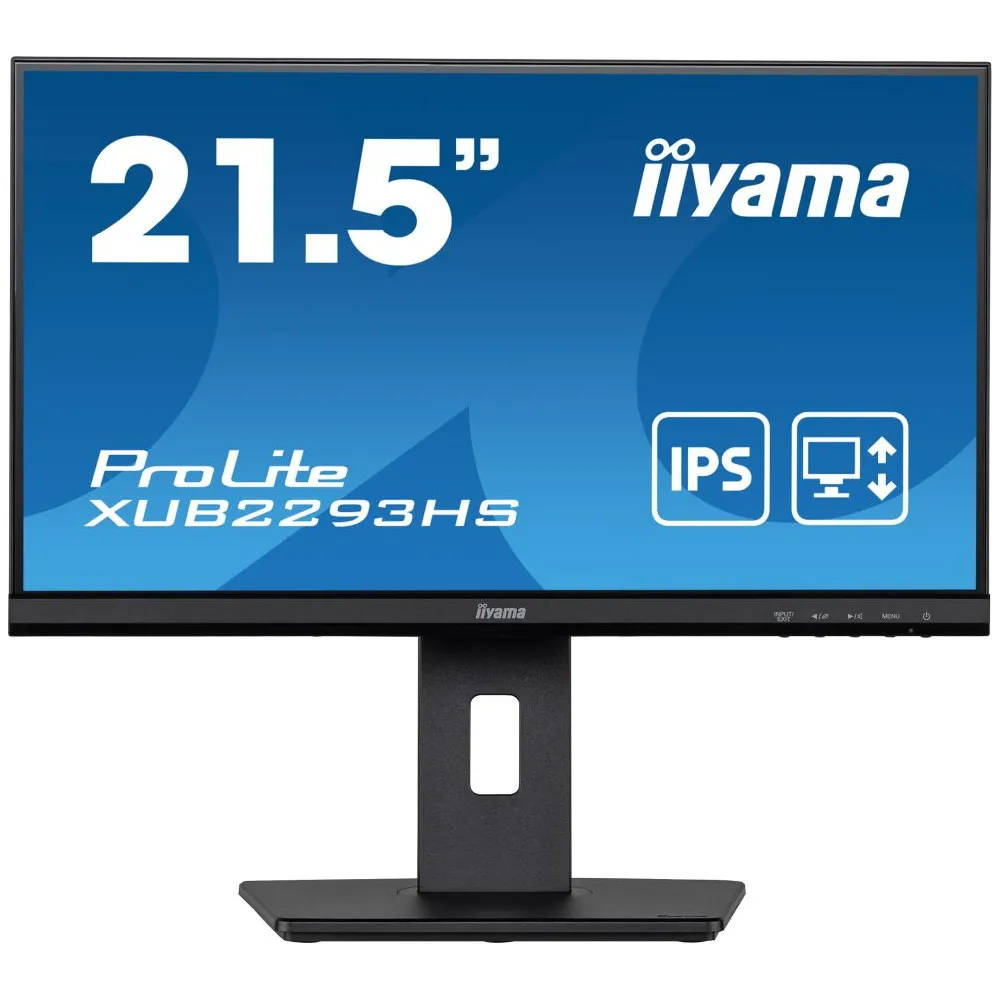 Monitor iiyama ProLite XUB2293HS-B5, 21,5", 1920x1080 (FHD), 75Hz, IPS, 3,000 ms, pivot, Czarny | Sklep ITnes.pl, IT for BUSINESS