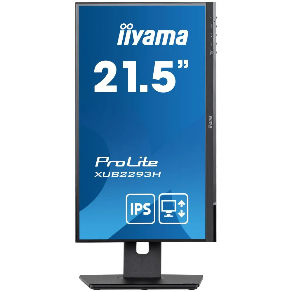Monitor iiyama ProLite XUB2293HS-B5 - 21,5"/1920x1080 (Full HD)/75Hz/IPS/3,000 ms/pivot/Czarny - zdjęcie