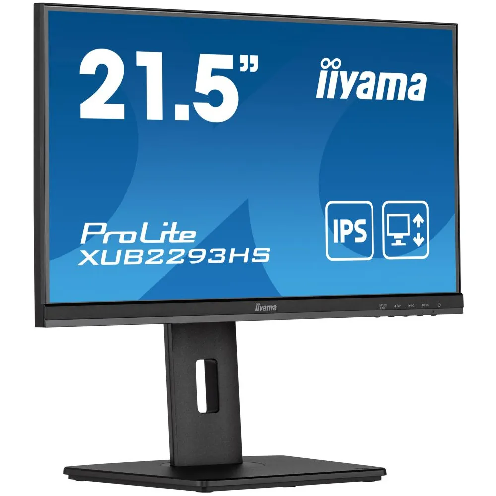 Zdjęcie produktu Monitor iiyama ProLite XUB2293HS-B5 - 21,5"/1920x1080 (Full HD)/75Hz/IPS/3,000 ms/pivot/Czarny