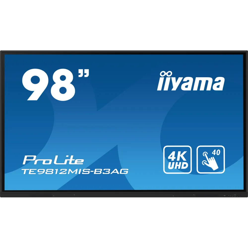 Monitor iiyama ProLite TE9812MIS-B3AG, 97,5", 3840x2160 (4K), IPS, 8 ms, MT, USB-C, Czarny | Sklep ITnes.pl, IT for BUSINESS