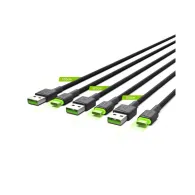 Kabel 3x USB Green Cell Ray USB-C, USB-A KABGCSET02 - zdjęcie poglądowe 1