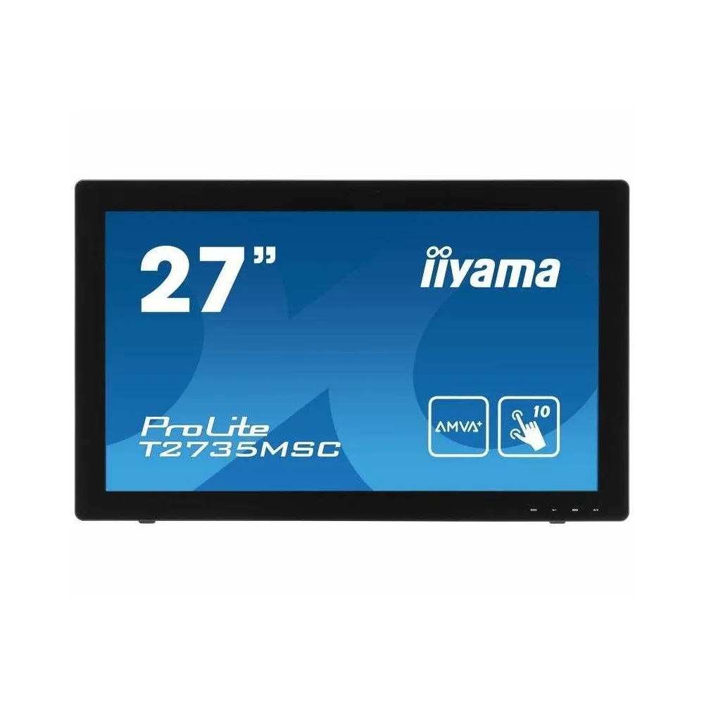 Monitor iiyama ProLite Touch Entry T2735MSC-B2, 27", 1920x1080 (FHD), 60Hz, AMVA+, 5 ms, kamera, MT, Czarny | Sklep ITnes.pl, IT
