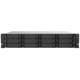 Serwer NAS QNAP Rack TS-1273AU-RP-Z6I - Rack (2U)/AMD Ryzen V1500B/64 GB RAM/96 TB/12 wnęk/hot-swap