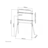Uchwyt podłogowy do monitorów Neomounts by Newstar Flat Screen Floor Stand 37-70" NM-M1000BLACK - Czarny