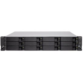 Serwer NAS QNAP Rack TS-H1283XU-RP-E2136-Y1J2 - Rack (1U)/Intel Xeon E-2136/32 GB RAM/48 TB/12 wnęk/hot-swap