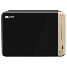 Serwer NAS QNAP Tower TS-664-0OU - Tower/Intel Celeron N5105/N5095/8 GB RAM/20 TB/2 TB cache/6 wnęk/2 x M.2/hot-swap/3 lata CI