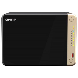 Serwer NAS QNAP Tower TS-664-2B2W - Tower/Intel Celeron N5105/N5095/8 GB RAM/4 TB/2 TB cache/6 wnęk/2 x M.2/hot-swap/3 lata CI