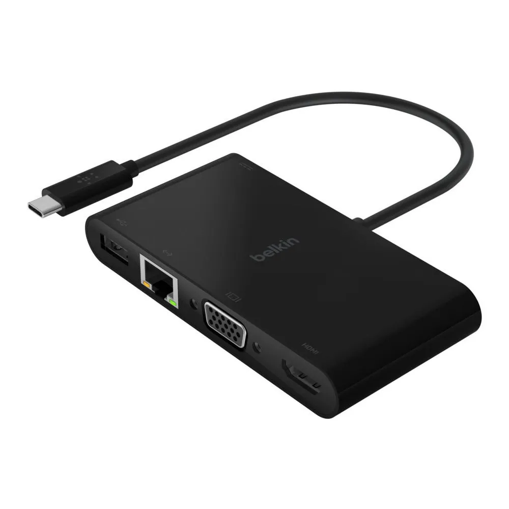 Replikator portów Belkin AVC005BTBK USB-C / GbE, HDMI, VGA, USB-A, Czarny | Sklep ITnes.pl, IT for BUSINESS