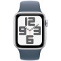 Smartwatch Apple Watch SE 44mm GPS alu w kolorze srebrnym z paskiem sportowym w kolorze sztormowego błękitu MREC3QP/A - S|M