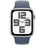 Smartwatch Apple Watch SE 44mm GPS + Cellular alu srebrny z paskiem sportowym w kolorze sztormowego błękitu MRHJ3QP/A - M|L