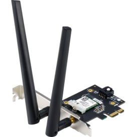 Karta sieciowa Wi-Fi ASUS PCE-AXE5400 AXE5400 Tri Band 90IG07I0-ME0B10 - PCI-E, WiFi 6E (802.11ax), Bluetooth 5.2