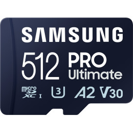 Karta micorSD Samsung Pro Ultimate 512GB MB-MY512SA/WW - UHS-I U3, 200MB|s Odczyt, 130 MB|s Zapsis