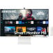 Monitor Samsung Smart LS27CM801UUXDU - 26,8"/3840x2160 (4K)/60Hz/VA/HDR/4 ms/pivot/kamera/USB-C/Biały