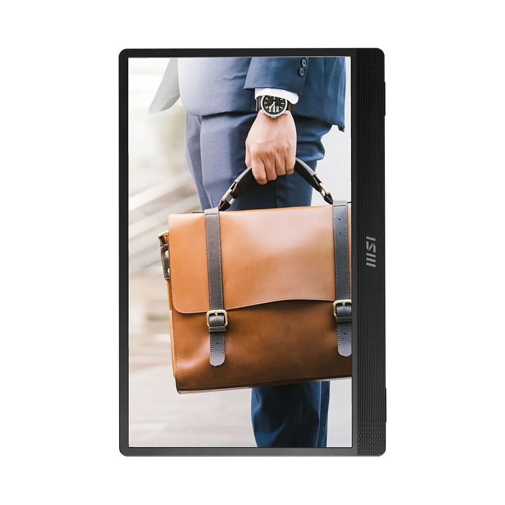 Zdjęcie produktu Monitor MSI PRO MP161 E2U - 15,6"/1920x1080 (Full HD)/IPS/4 ms/kamera/USB-C/Szary