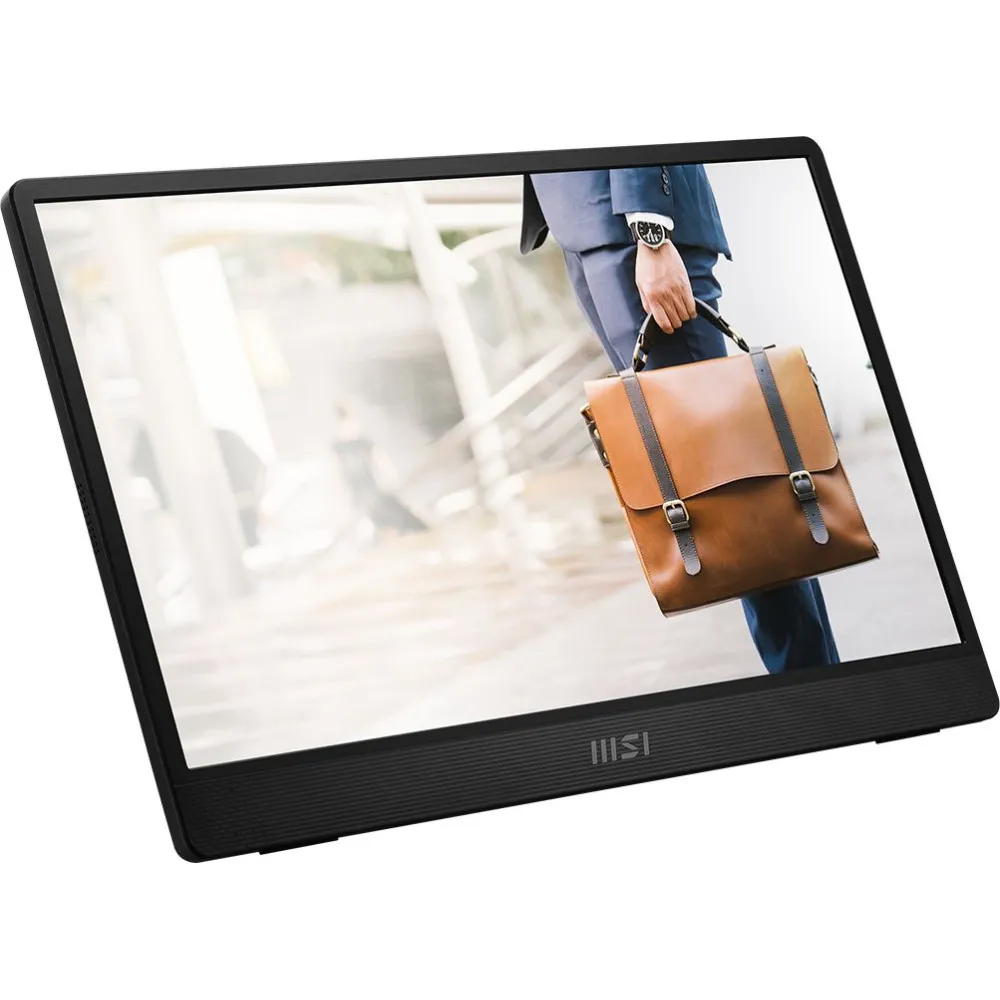 Monitor MSI PRO MP161 E2U - 15,6"/1920x1080 (Full HD)/IPS/4 ms/kamera/USB-C/Szary