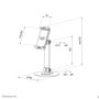 Stojak na tablety Neomounts by Newstar Universal Tablet Stand 4,7-12,9" DS15-540WH1 - Biały