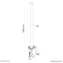 Przedłużenie do uchwytu do monitora Neomounts by Newstar Clamp and Pole 70 cm do FPMA-D935 i FPMA-D935D FPMA-D935POLE - Srebrne