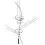 Rura do montażu stojaka Neomounts by Newstar Grommet and Pole 40 cm do FPMA-D960 i FPMA-D960D FPMA-D960GROMMET - Czarna