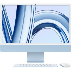Komputer All-in-One Apple iMac 24 M3 2023 Z197000MB - Apple M3/24" 4480x2520 Retina/RAM 8GB/SSD 256GB/Niebieski/WiFi/macOS/1DtD